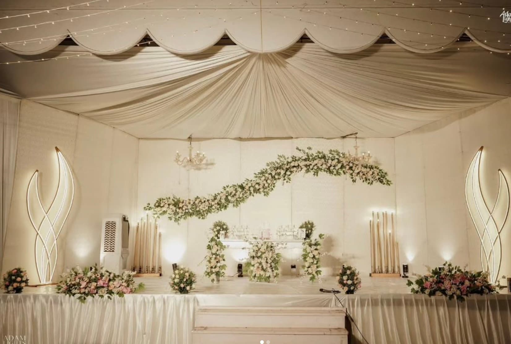 Ivory Canopy Ceremony Stage